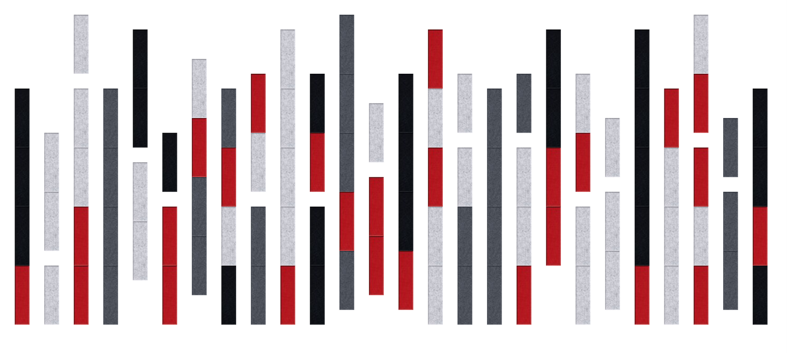 RED Black and white stripes Design