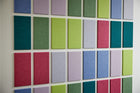 Multicolor wall tiles from Felt Right