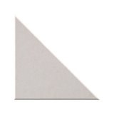 A light gray triangular tile or sample shown on a plain white background.