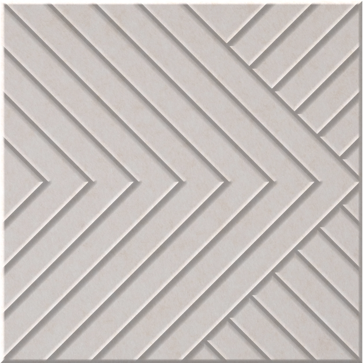 Latte 9mm Engraved Converge felt sample with chevron grooves