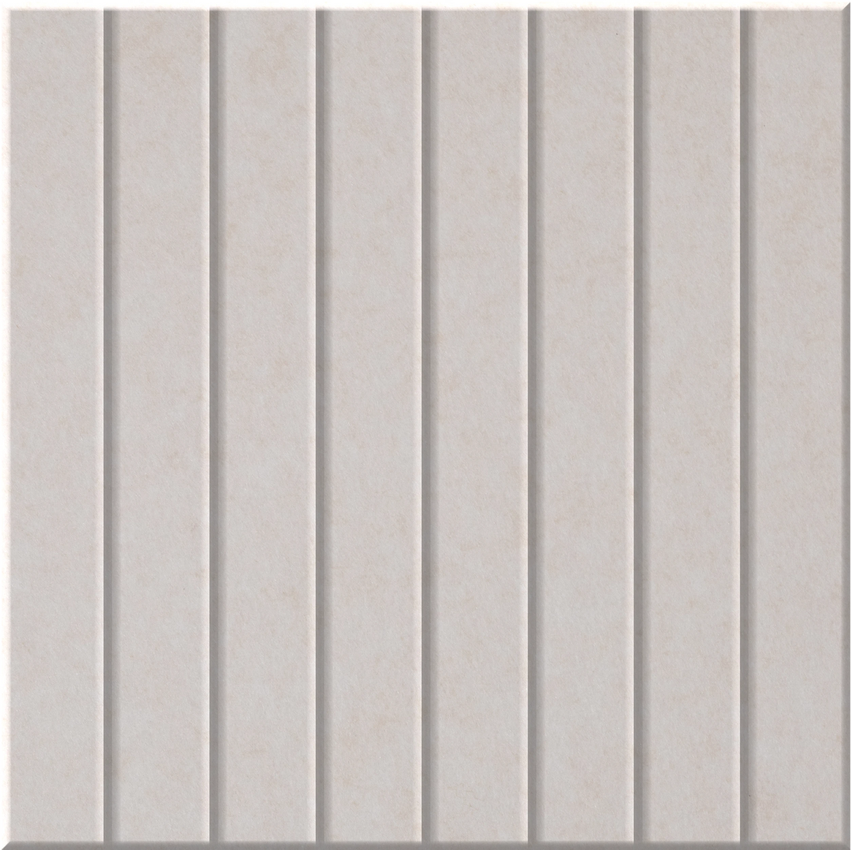 Latte 9mm Engraved Parallel felt sample with straight vertical grooves