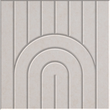 Latte 9mm Engraved Zen felt sample with nested arch grooves