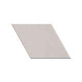 A single square ceramic tile with a matte, light beige finish, shown from an angled perspective on a solid white background.