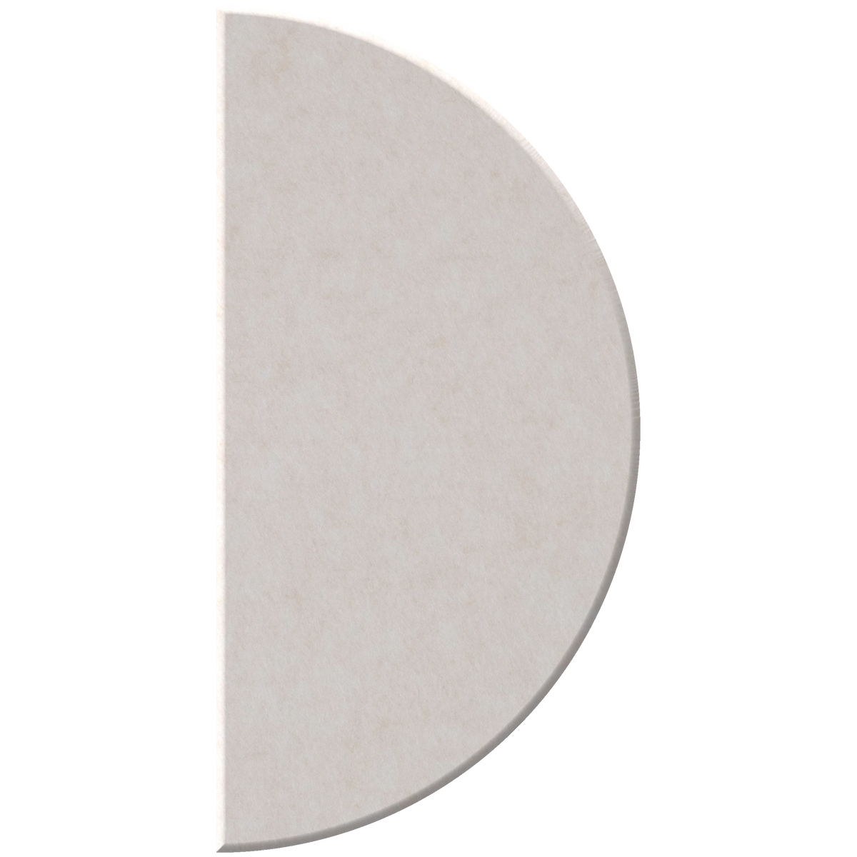 A single semicircular makeup pan in a light lavender-purple shade, shown against a plain white background.
