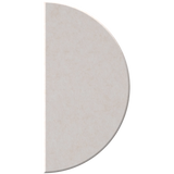 A single semicircular makeup pan in a light lavender-purple shade, shown against a plain white background.