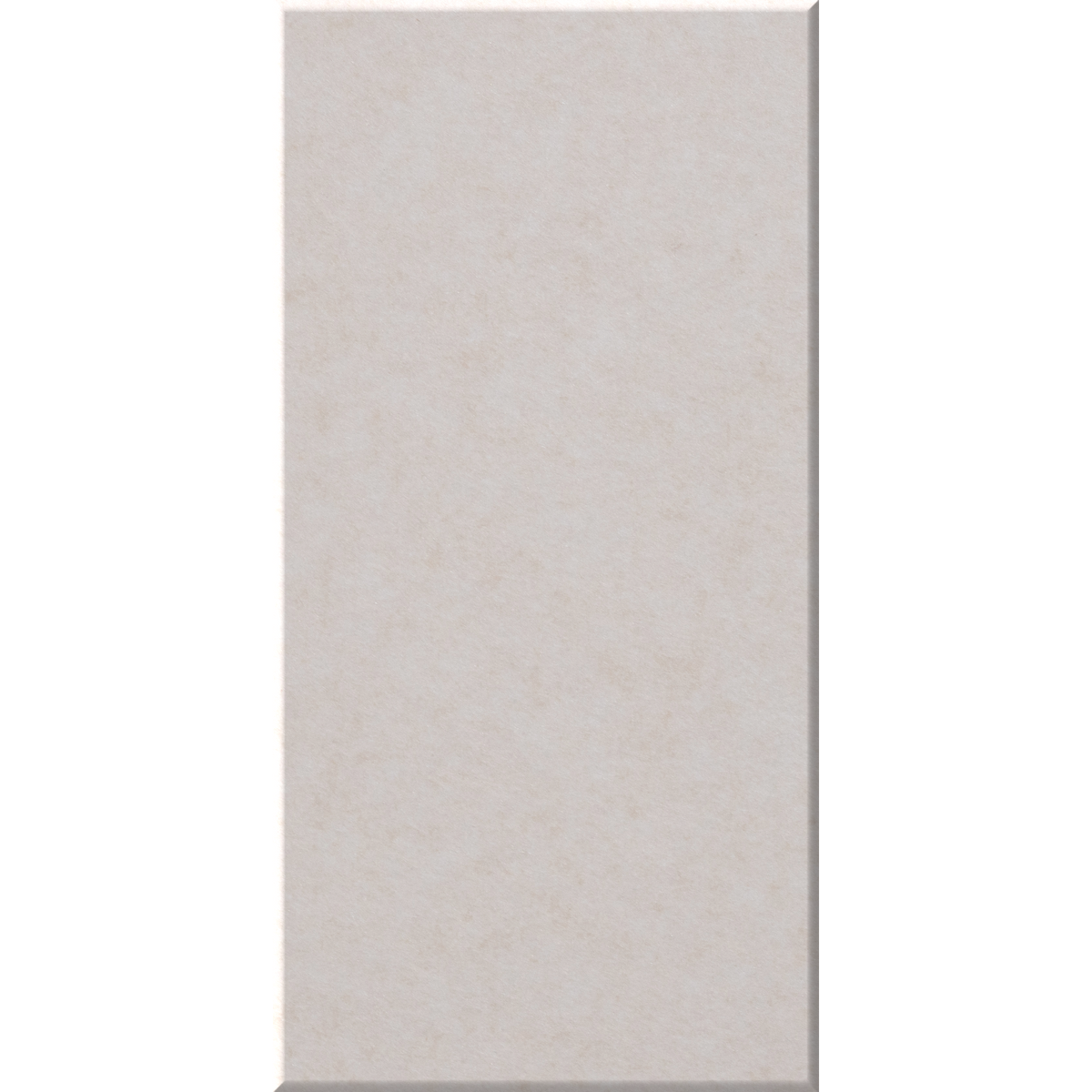 A tall, narrow rectangular tile or panel sample in a light warm gray-beige tone, shown against a white background.