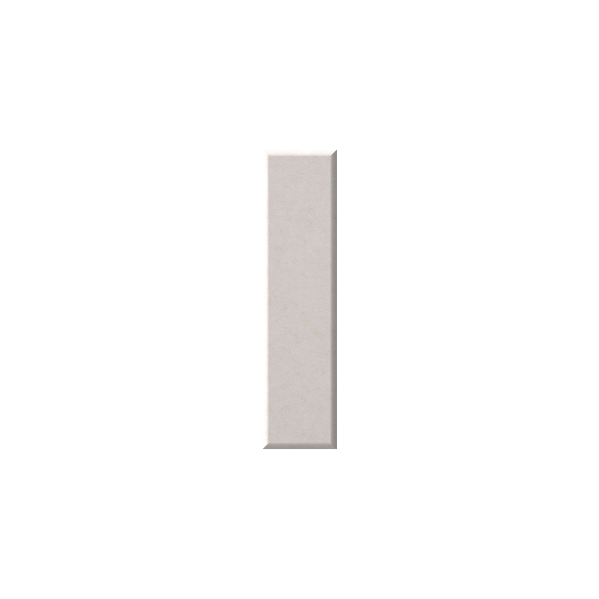 White pedestal with a circular top on a black background