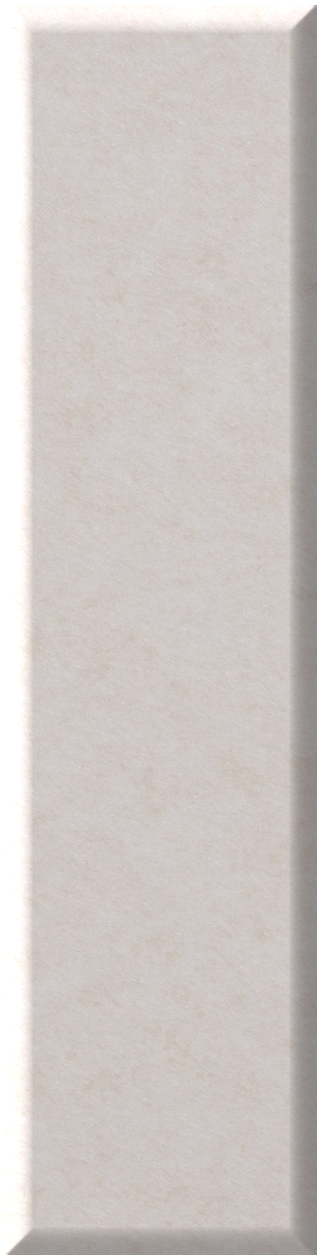 Vertical white shiplap tile with subtle texture and beveled edge detail.
