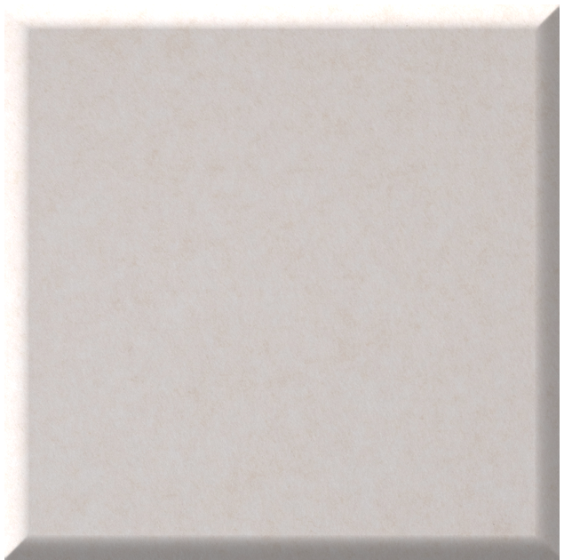 White square tile with beveled edges and matte finish.