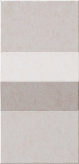 Four rectangular tiles in alternating beige and taupe tones with matte finish displayed vertically.