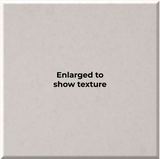 A square, light beige textured tile or material swatch with the centered text 'Enlarged to show texture' in black sans-serif font.