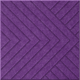 Lavender 9mm Engraved Converge felt sample with chevron grooves