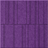 Lavender 9mm Engraved Offset felt sample with staggered vertical grooves