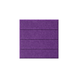 A square purple textured panel with horizontal grooved lines, shown against a plain white background.