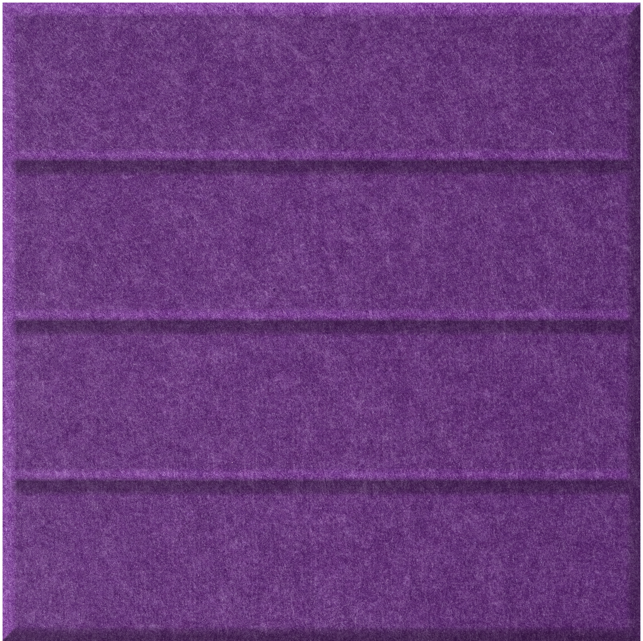 Purple tile with horizontal textured stripes dividing the surface into four sections.