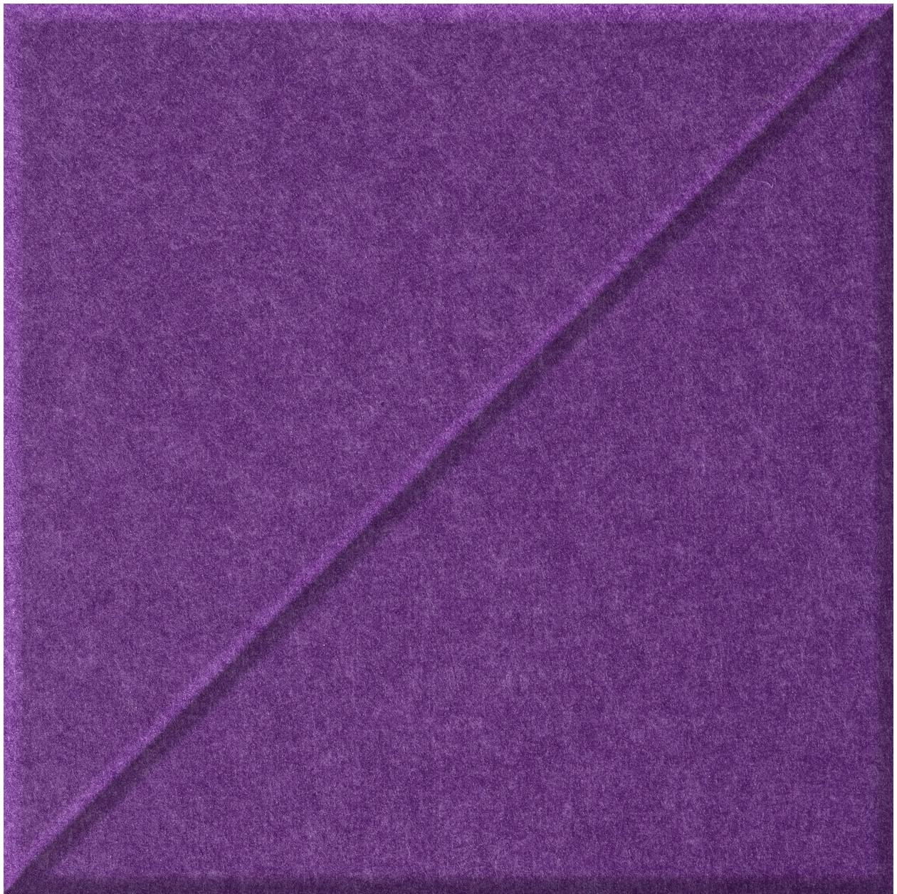 Purple tile with diagonal slash pattern dividing the surface into two triangular sections.
