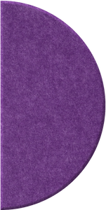 Lavender Half Circle