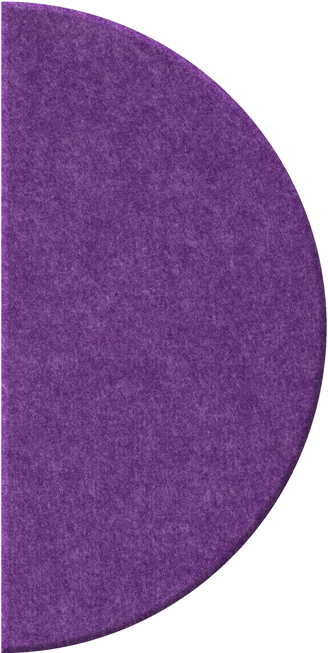 Purple half-circle tile with textured surface and curved edge.