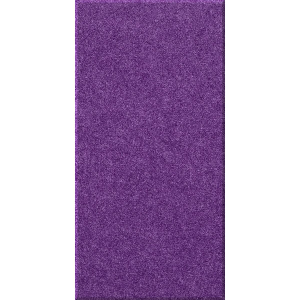 A solid purple textured rectangular panel, likely a felt or fabric swatch, centered on a white background.