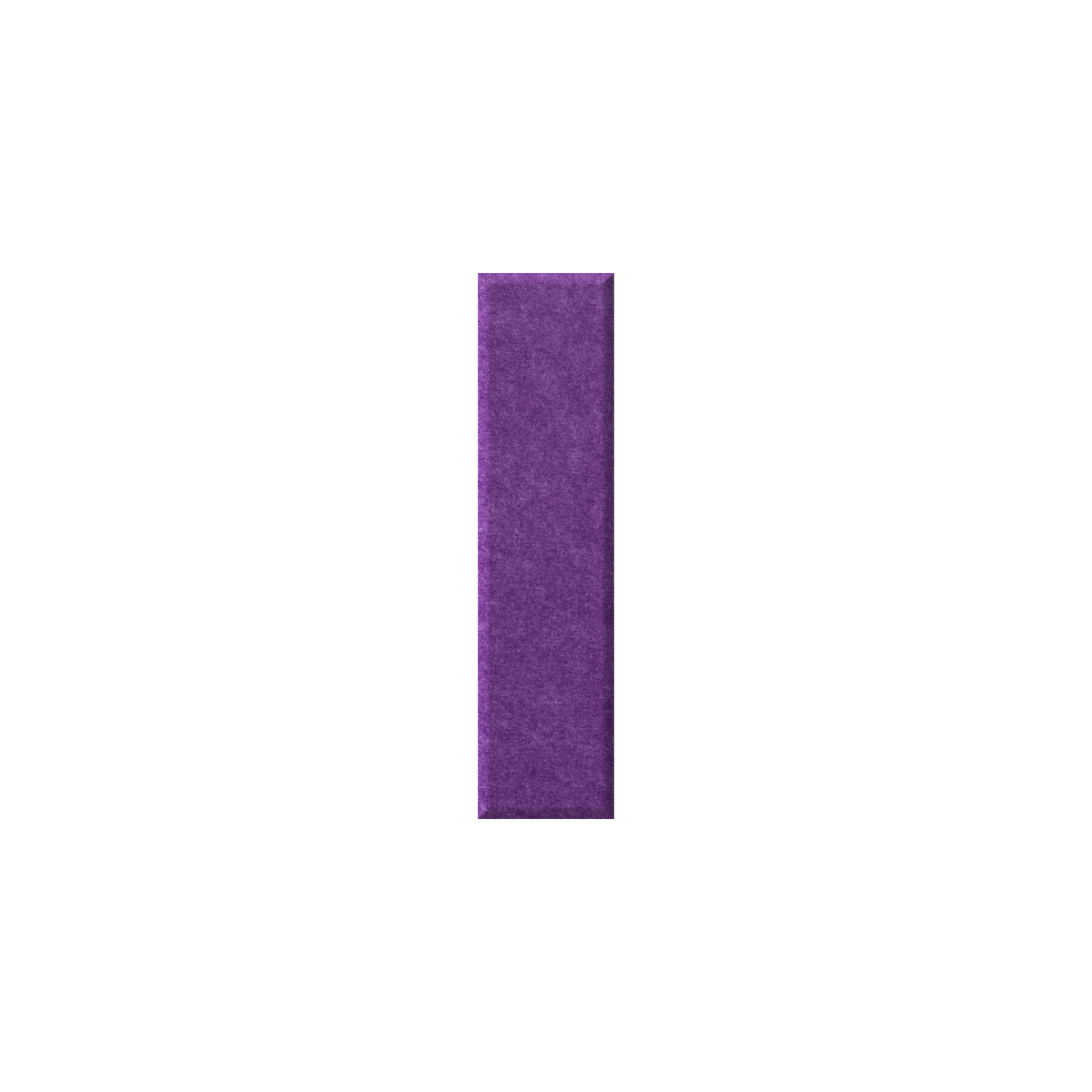 A single purple rectangular textured tile centered on a plain white background.