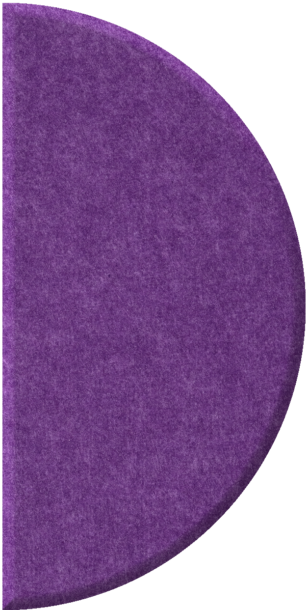 Purple half-circle tile with textured surface.