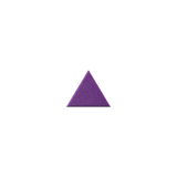 Purple triangle on a white background.