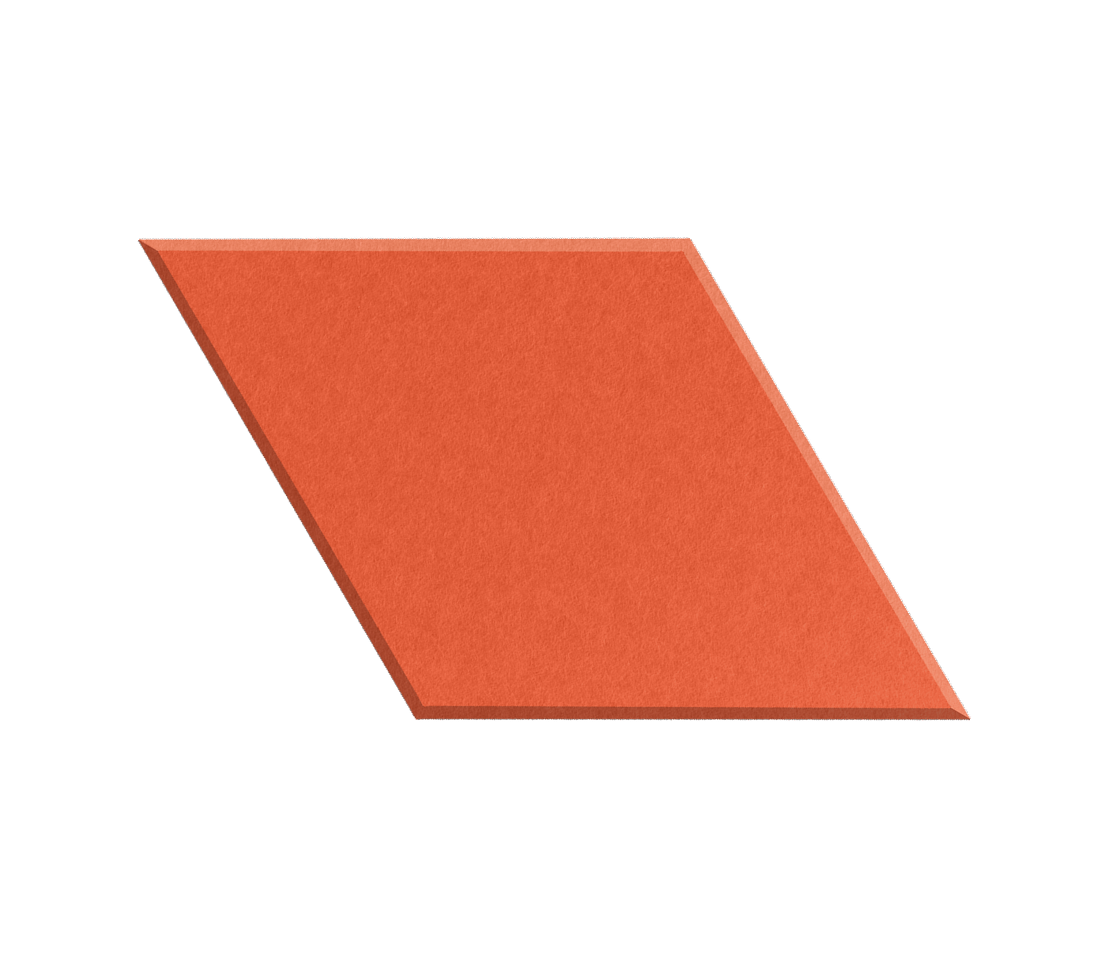 Brown rectangular tile on a white background