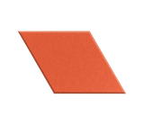 Brown rectangular tile on a white background