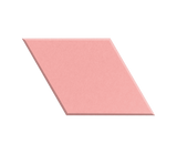 Rectangular pink sheet on a white background