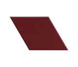 Red-brown rectangular tile on a white background