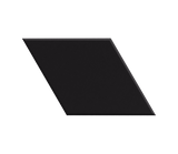 Black rhombus shape on a white background