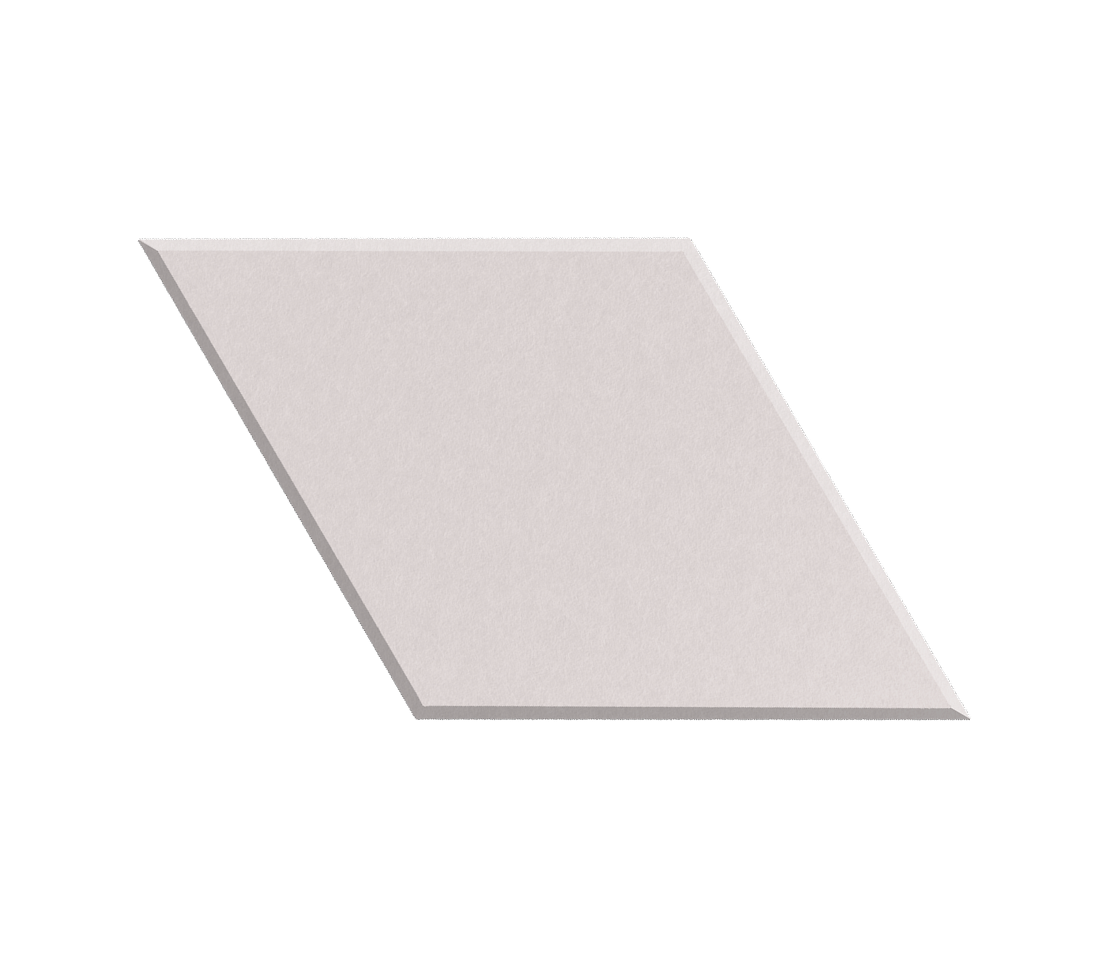 Rectangular purple tile on a white background