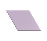Rectangular purple tile on a white background