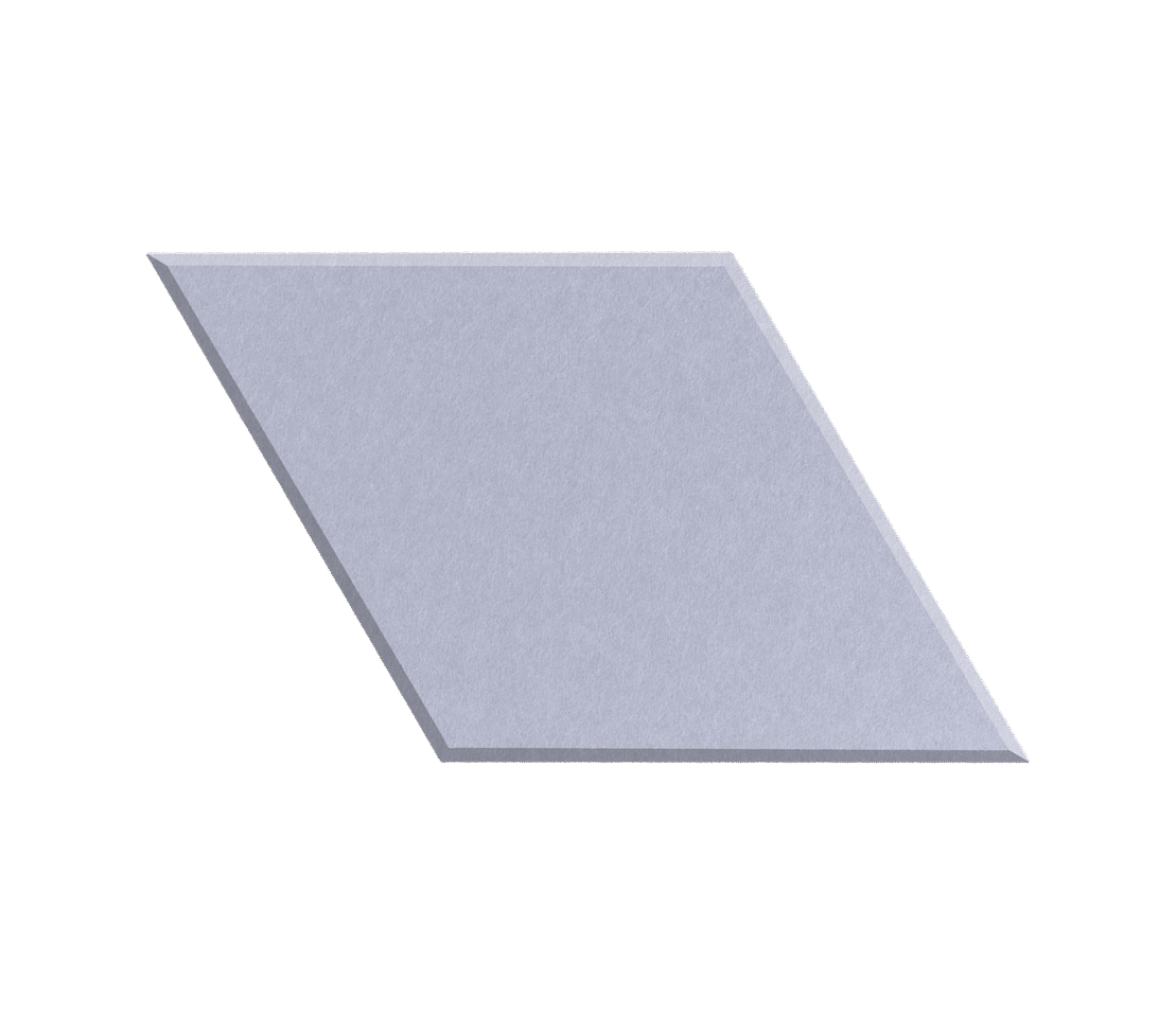 Rectangular purple tile on a white background