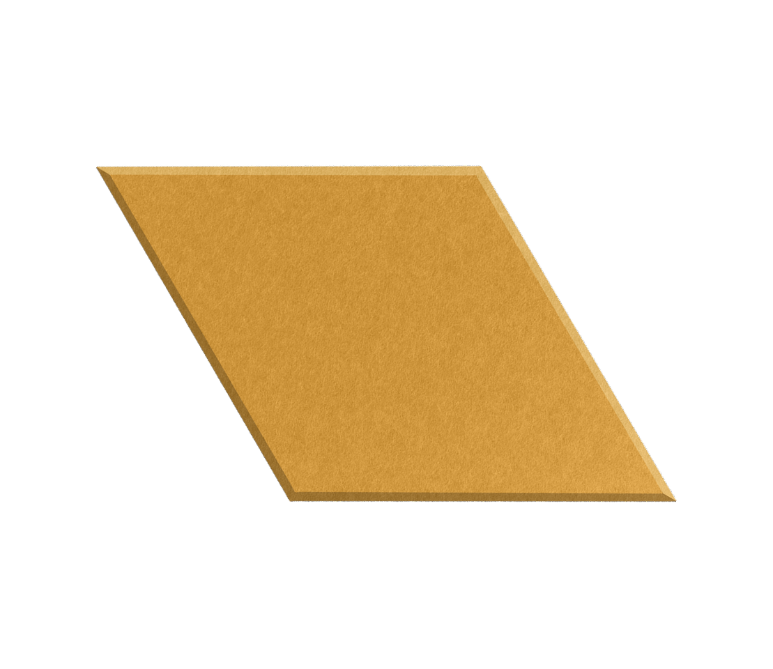 Gold-colored rectangular object on a white background