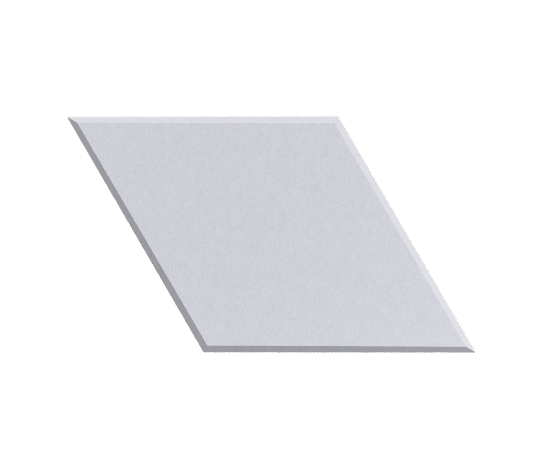 Rectangular purple tile on a white background