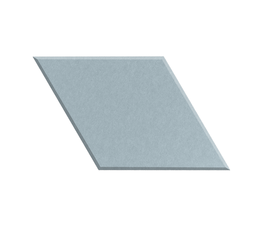 Rectangular purple tile on a white background