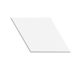 White rectangular sheet on a white background