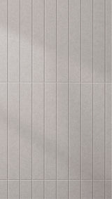 Light gray felt sheet with evenly spaced parallel vertical engraved lines throughout.
