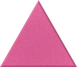 Hot Pink felt tile in a large triangle shape
