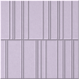 Lilac 9mm Engraved Offset felt sample with staggered vertical grooves