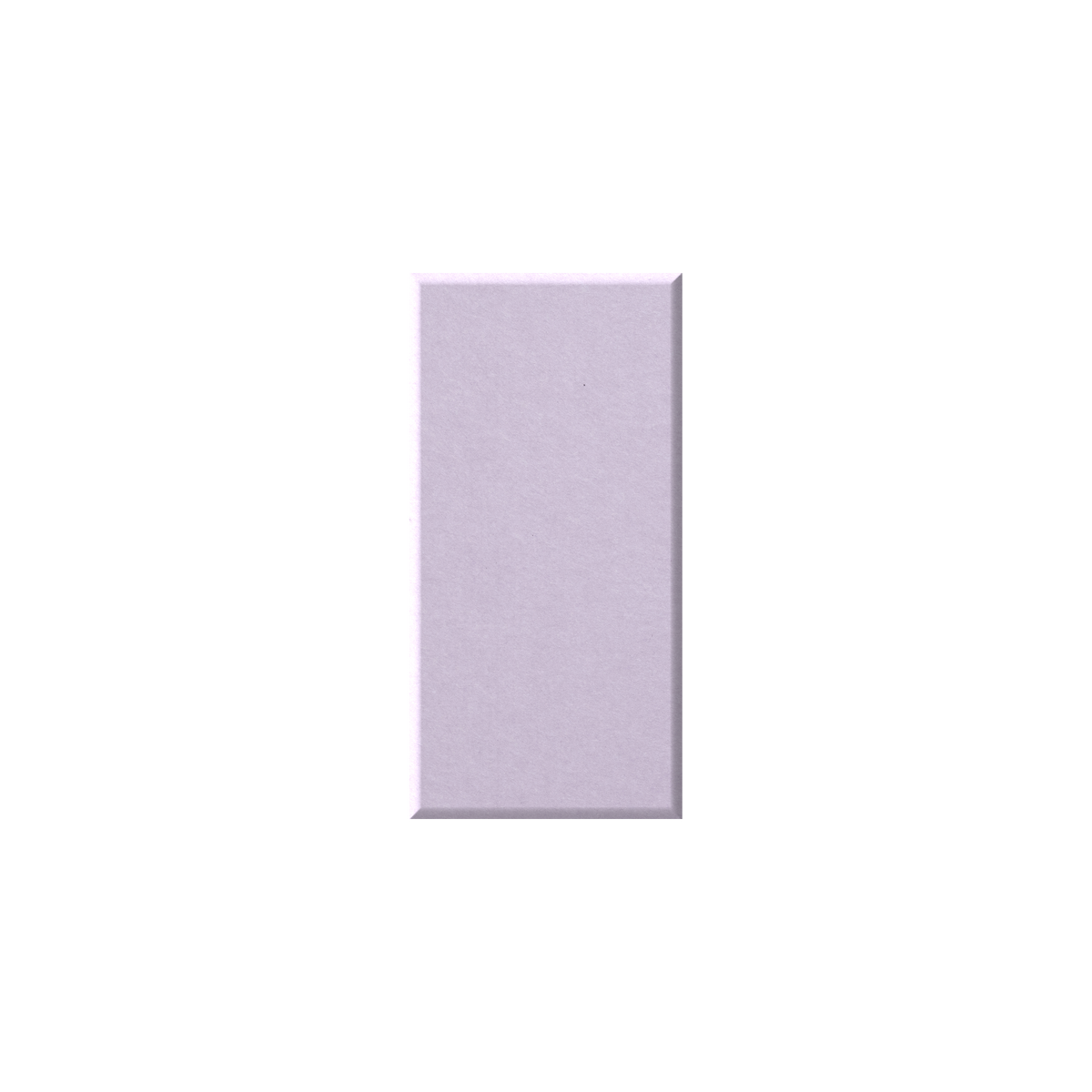 A rectangular lavender purple textured tile or swatch centered on a solid white background.