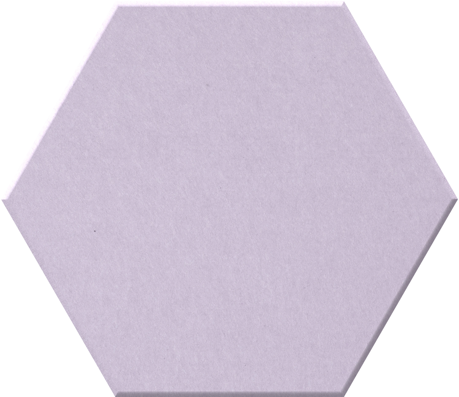 Lavender hexagonal tile with matte finish.