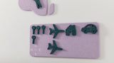 Lilac Kid's World Map Wall Art