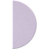 A single semicircular makeup pan in a light lavender-purple shade, shown against a plain white background.