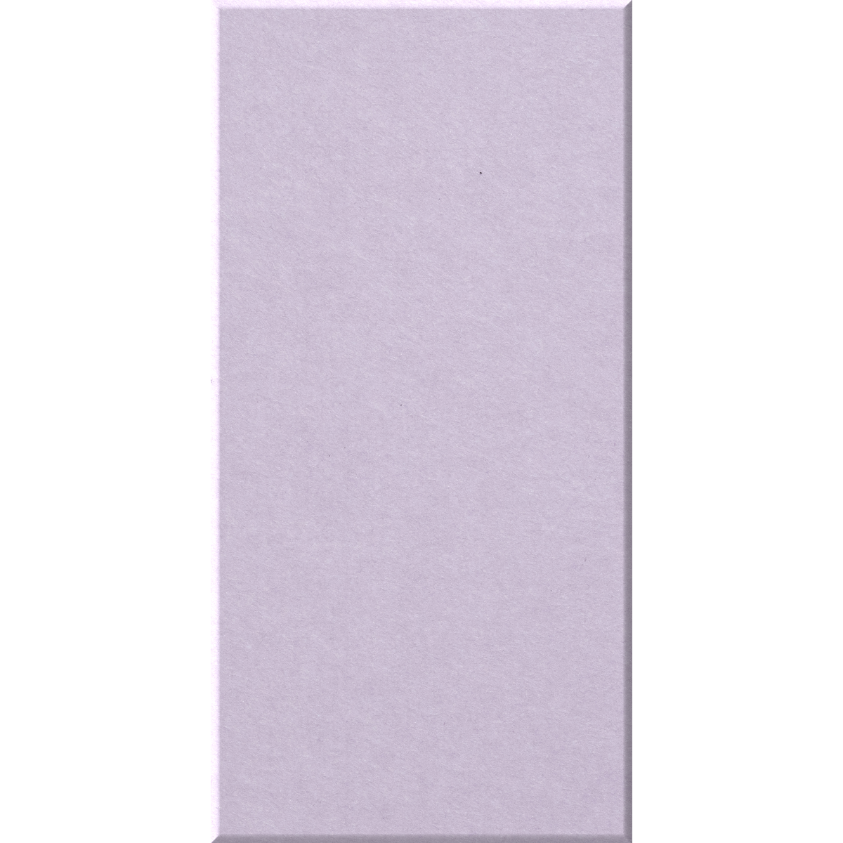 A vertical rectangular swatch of light lavender purple textured material, centered on a plain white background.