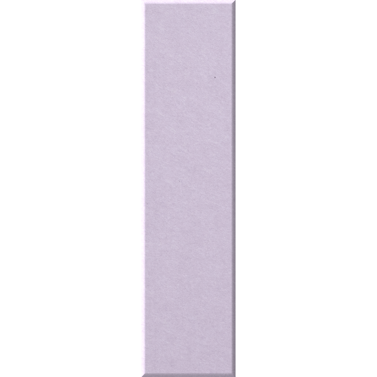 A vertical rectangular swatch of light lavender-purple textured material on a plain white background.