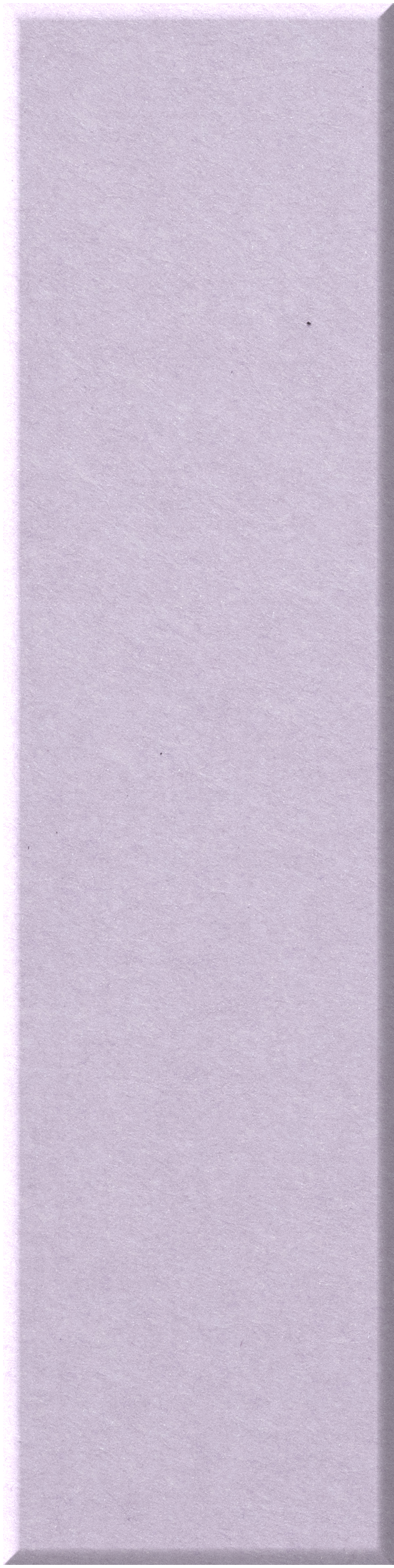 Lavender purple shiplap tile with matte finish and beveled edges.