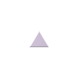 Soft pink triangle on a white background.