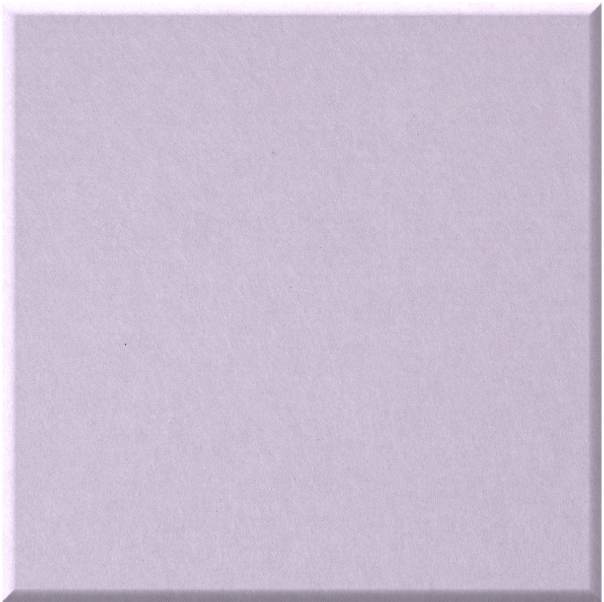 Lavender square tile with matte finish and beveled edge detail.